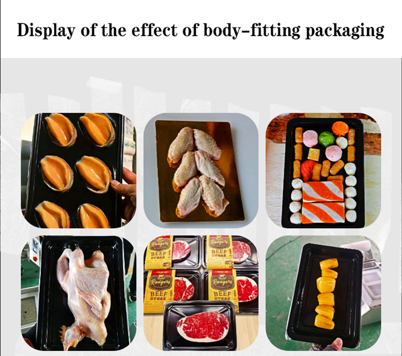 Automatic film cutting vacuum packaging and fitting vacuum packaging machine